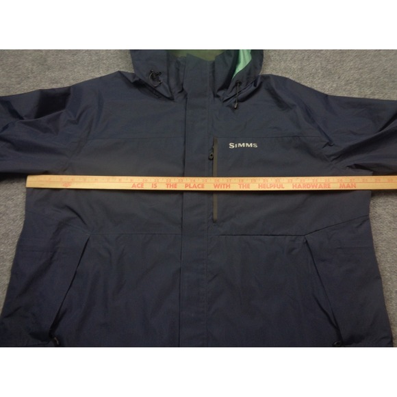 Simms Challenger Jacket Womens 3X Blue Fishing Rain Hooded Waterproof Breathable - Picture 9 of 12
